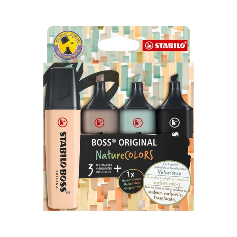 Stabilo Boss Highlighters Assorted Nature (Pack of 4)