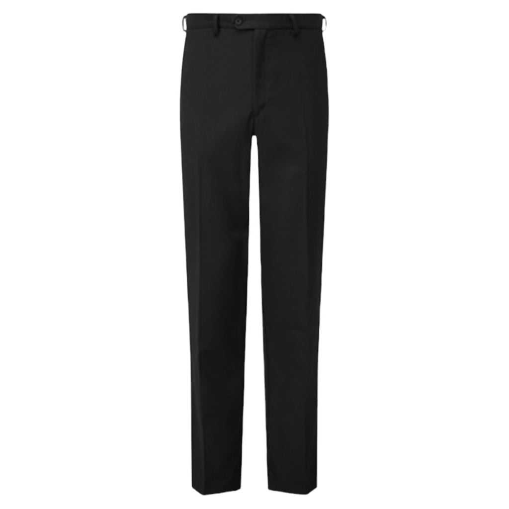 Black Sturdy Fit Flat Front Eco Senior Boys' Trousers DL958