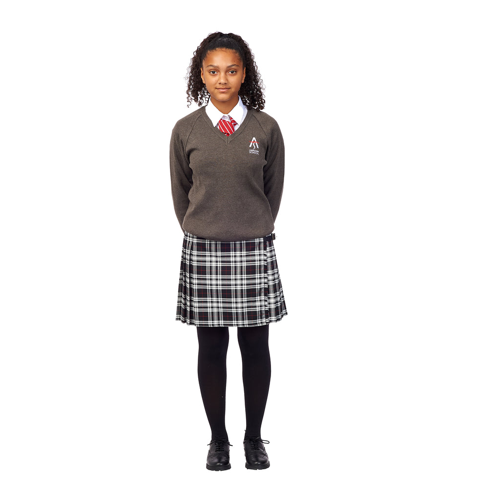 Abercorn Black/White/Red Tartan Kilt