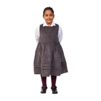 Mulberry House Dark Grey Corduroy Pinafore