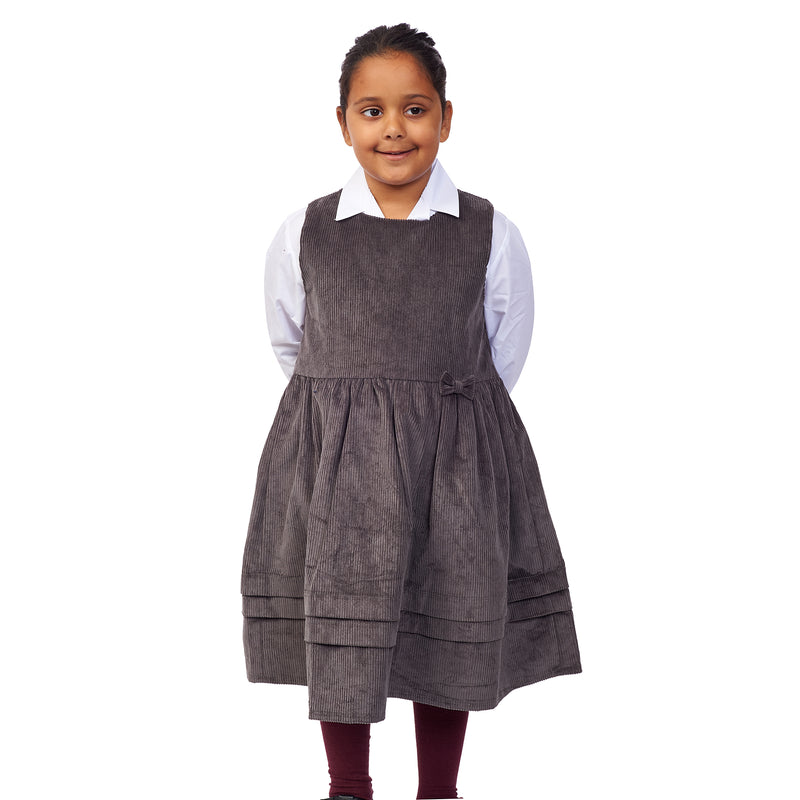 Mulberry House Dark Grey Corduroy Pinafore