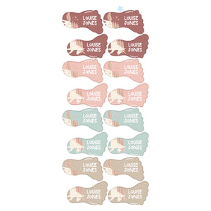 Themed Shoe Name Labels - Pink Unicorn