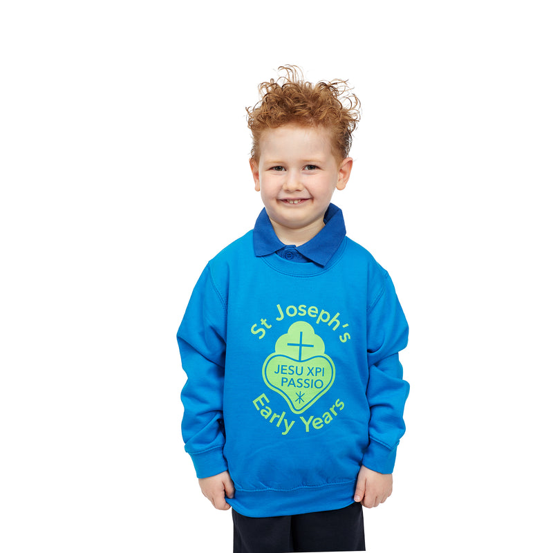 St Joseph's Catholic Early Years Sweatshirt - Worn in Little Gems & Opals - Pre-Nursery