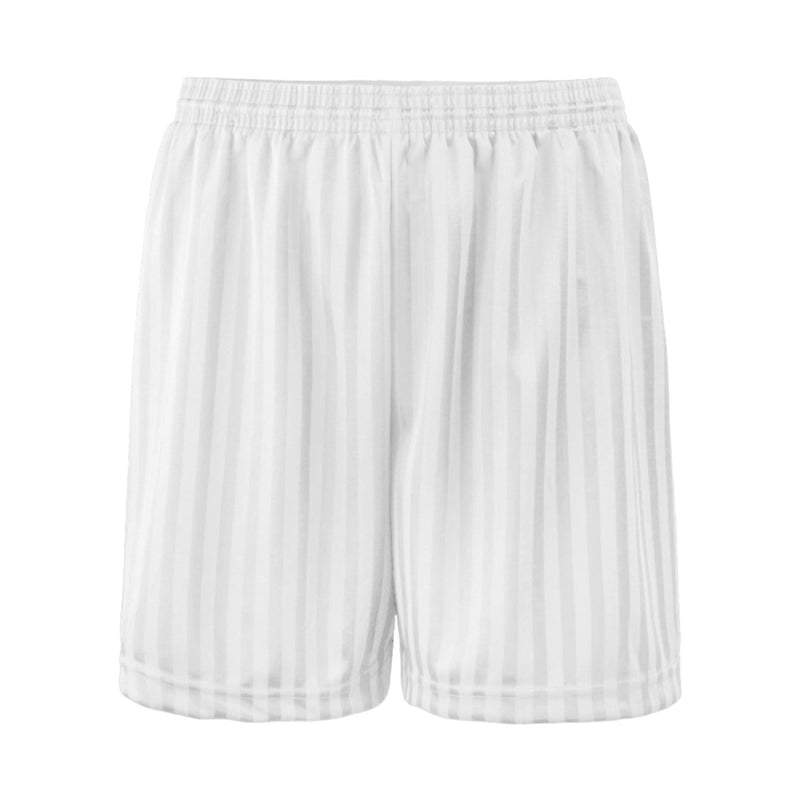 White Shadow Stripe Shorts