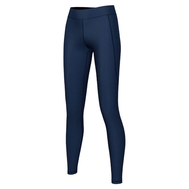 Plain Navy Girls Stretch Leggings
