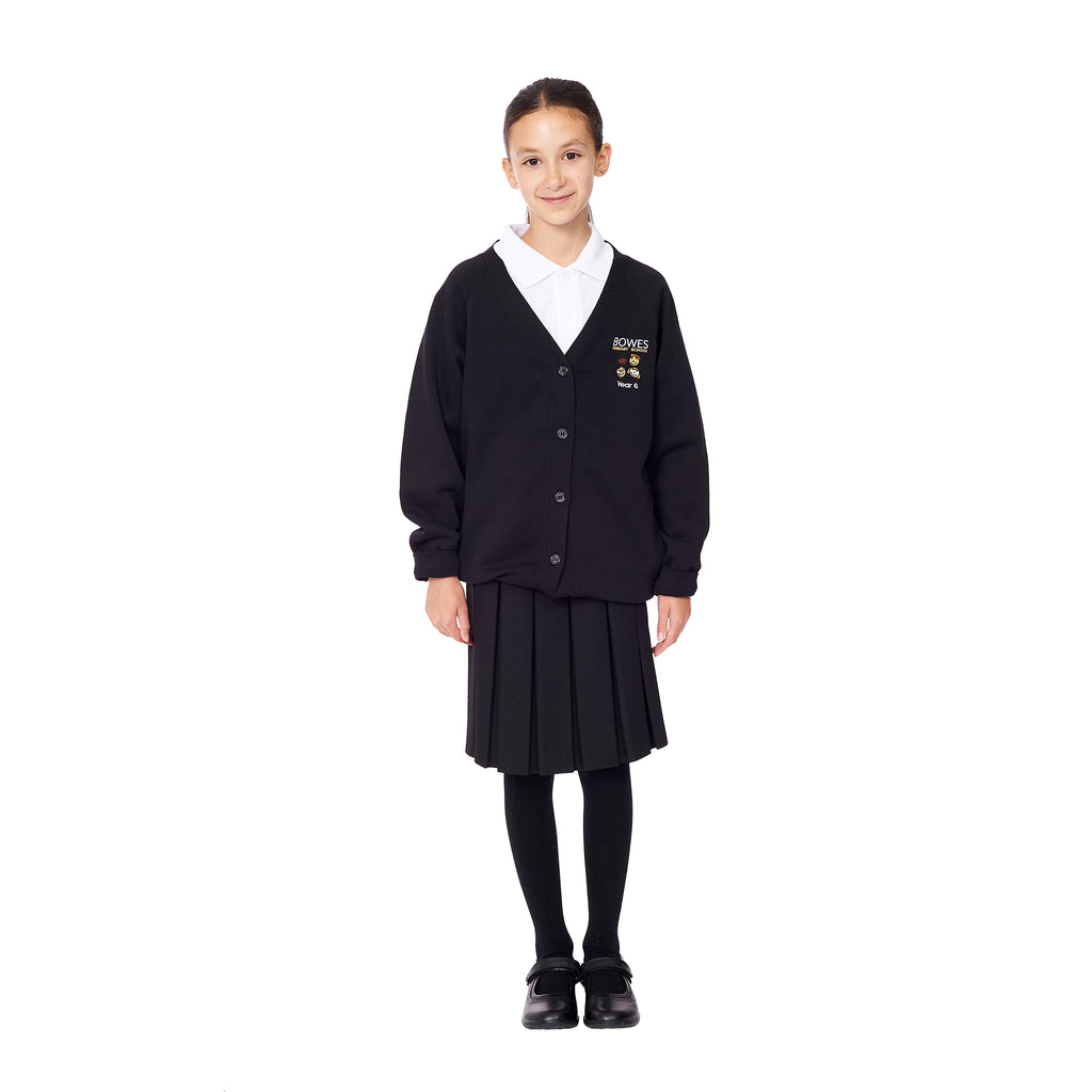 Bowes Southgate Year 6 Sweat Cardigan Black