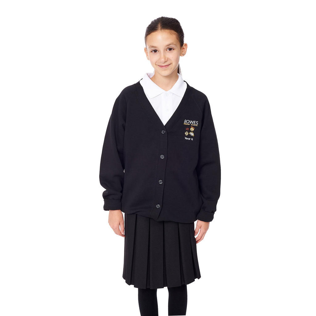 Bowes Southgate Year 6 Sweat Cardigan Black