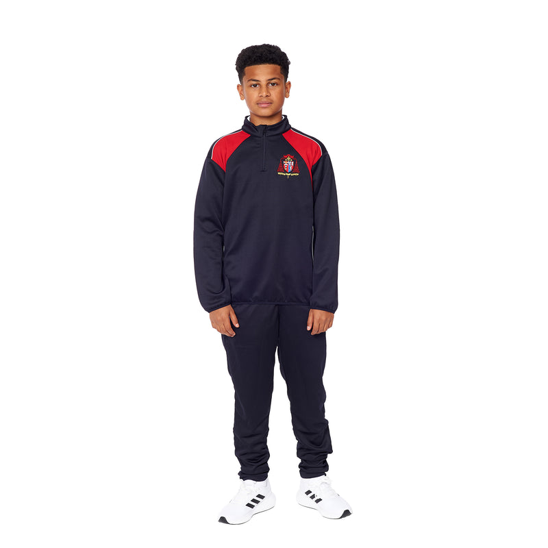 Cardinal Vaughan 1/4 Zip Tracksuit Top