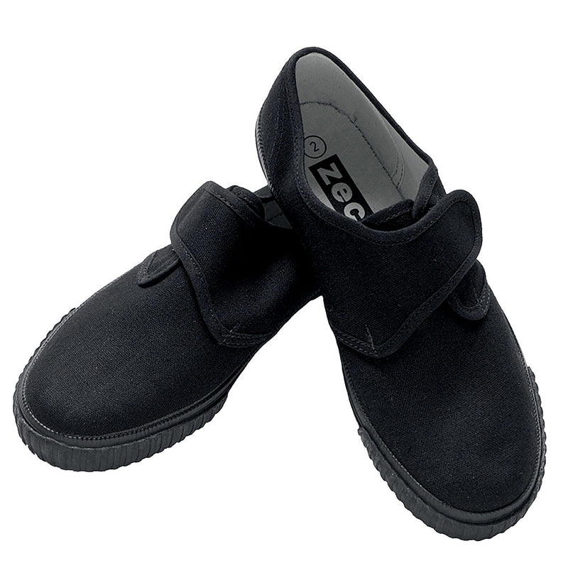 Velcro Plimsolls - Black