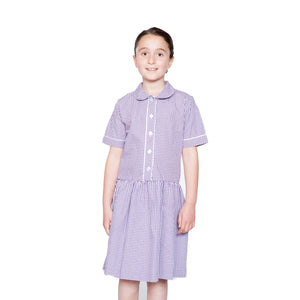 Purple Check Summer Dress