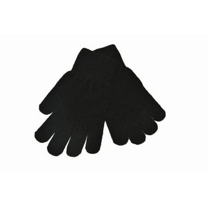 Black Knitted Gloves 'Stretch'