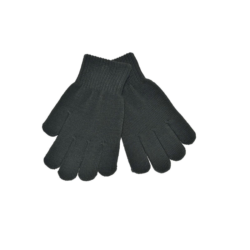 Grey Knitted Gloves 'Stretch'