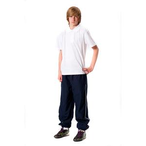 Tracksuit Bottoms Navy with White Piping