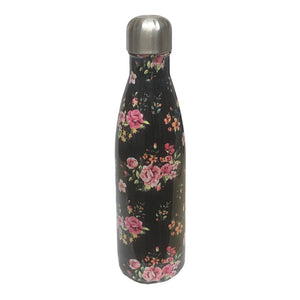 Therma Water Bottle - Black Floral