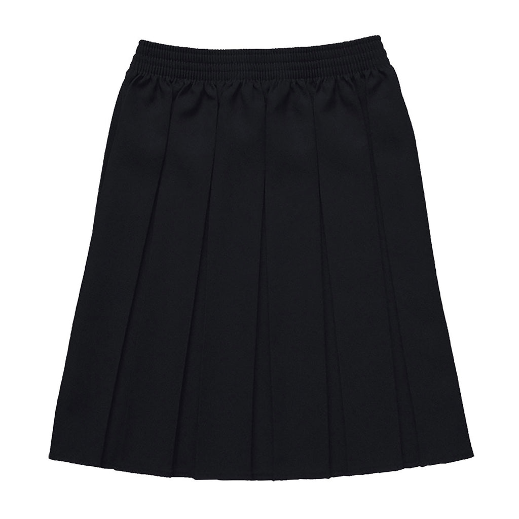 Black Junior Box Pleat Skirt