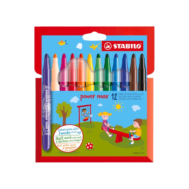 Stabilo Power Max 12 Felt Tip Colouring Pens