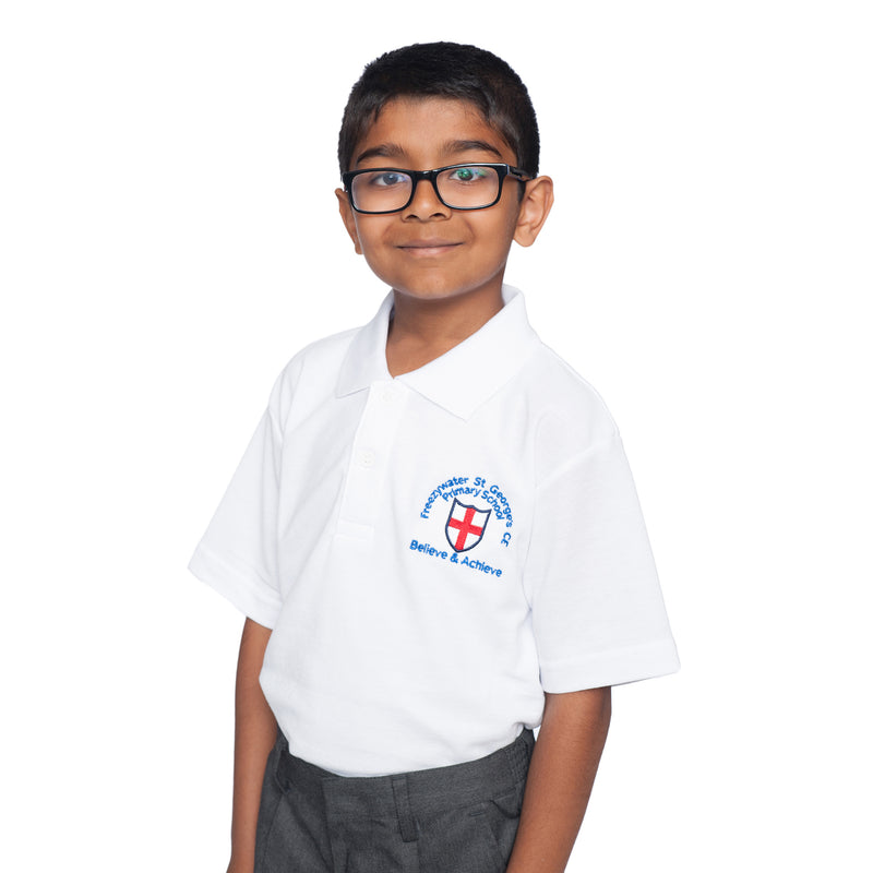 Freezywater Boys White Summer Polo Shirt