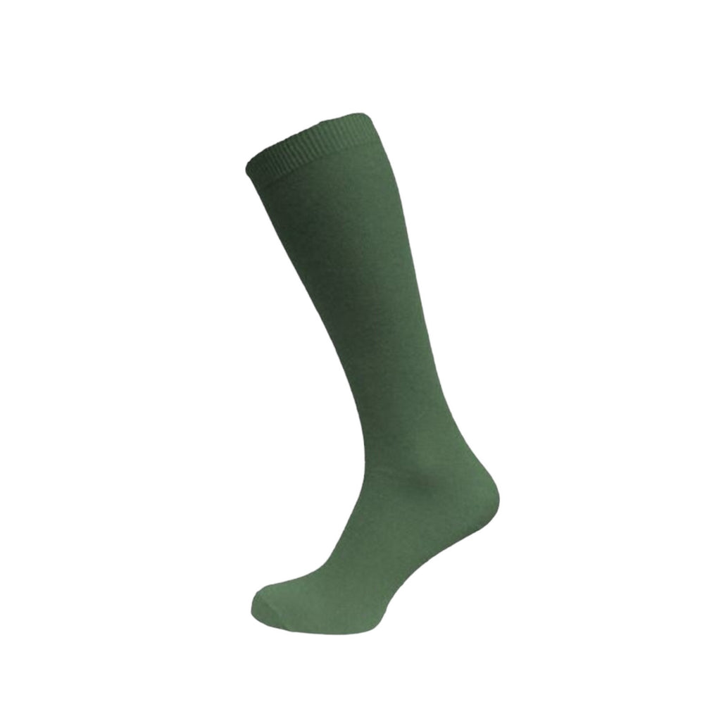 Green Triple Pack Knee Length Socks