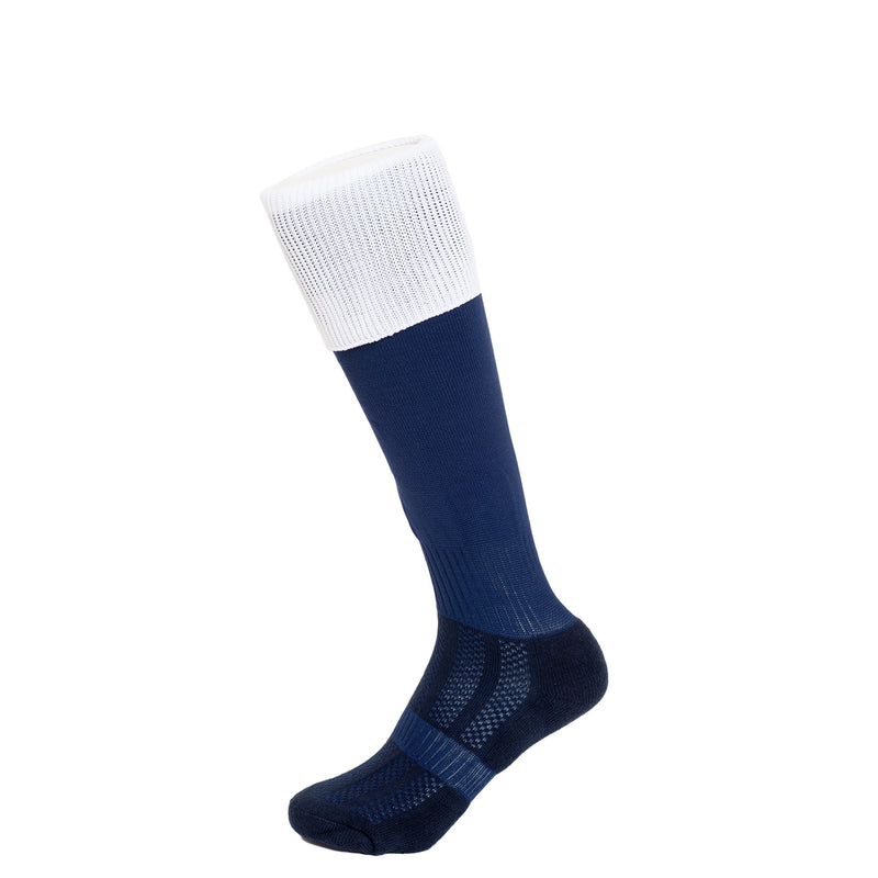 Navy/White Football Socks