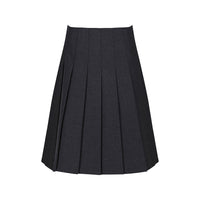 Grey Stitch Down Pleat Skirt