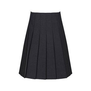 Grey Stitch Down Pleat Skirt