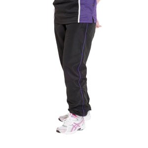 Black/Purple Tracksuit Bottoms