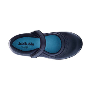 Term Sole Buddy Star Soft Leather Junior Girls School Shoe