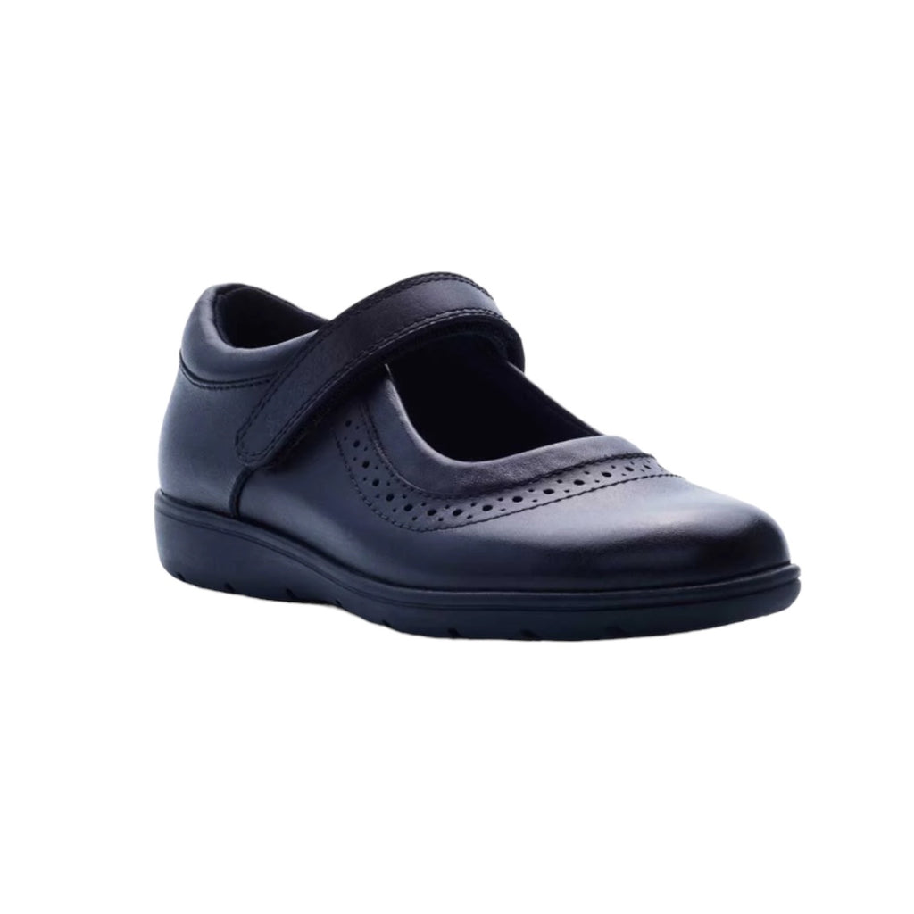 Term Sole Buddy Star Soft Leather Junior Girls School Shoe