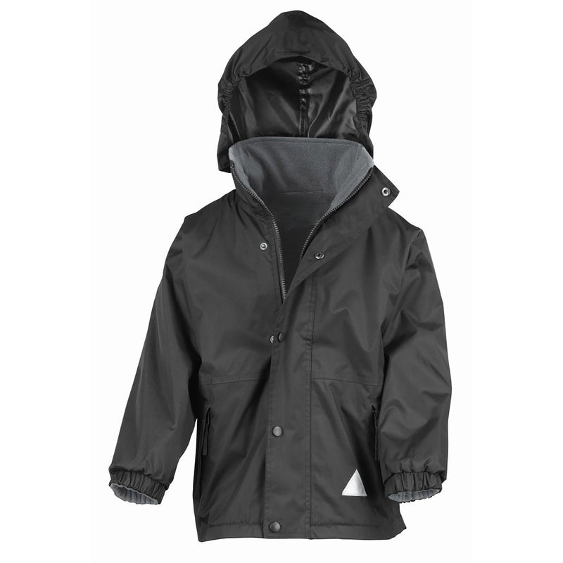 Plain Black Result Kids Storm Stuff Reversible Jacket