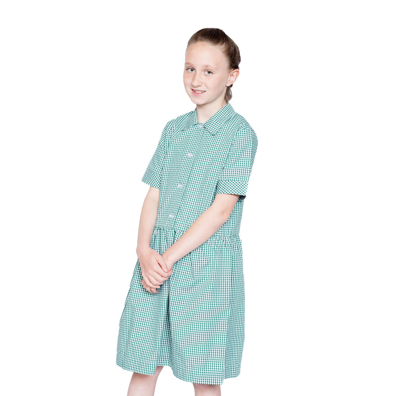 Dark Green/White Check Summer Dress Dark Green/White Check Summer Dress