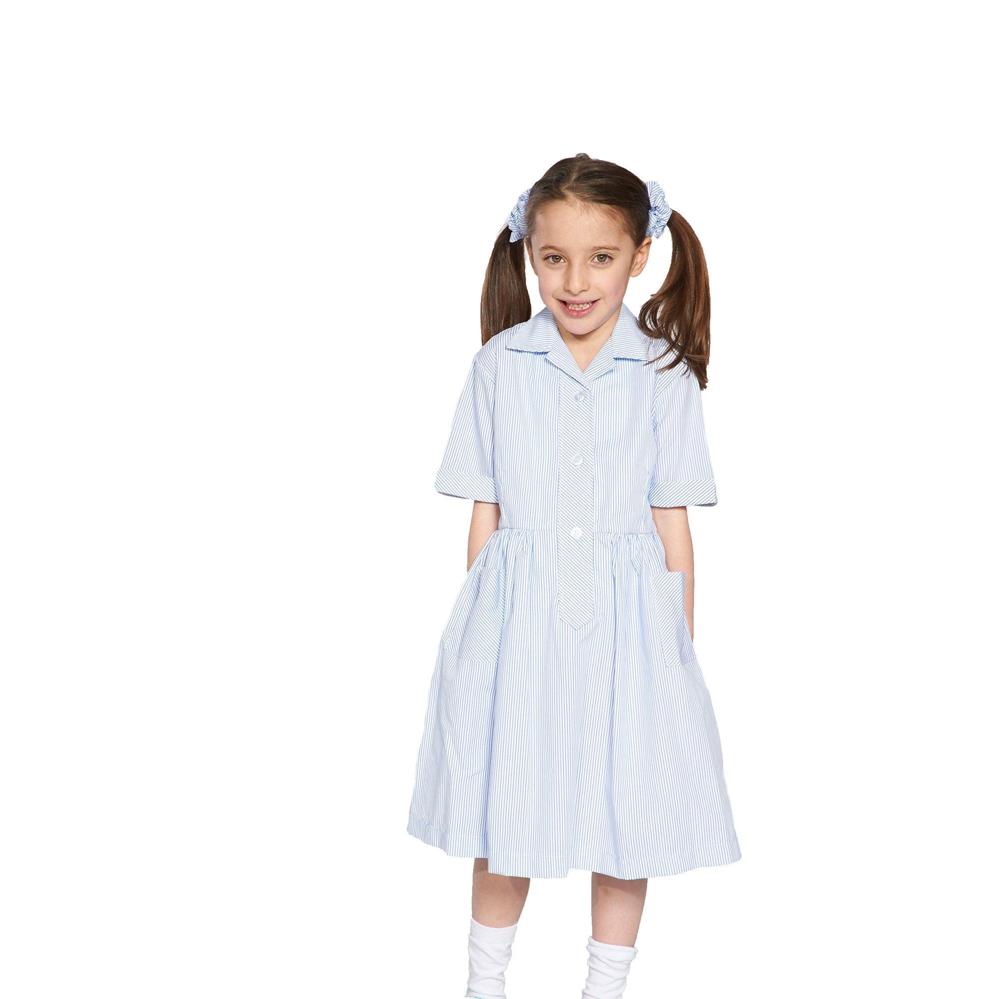 Blue/White Pinstripe Summer Dress Blue/White Pinstripe Summer Dress