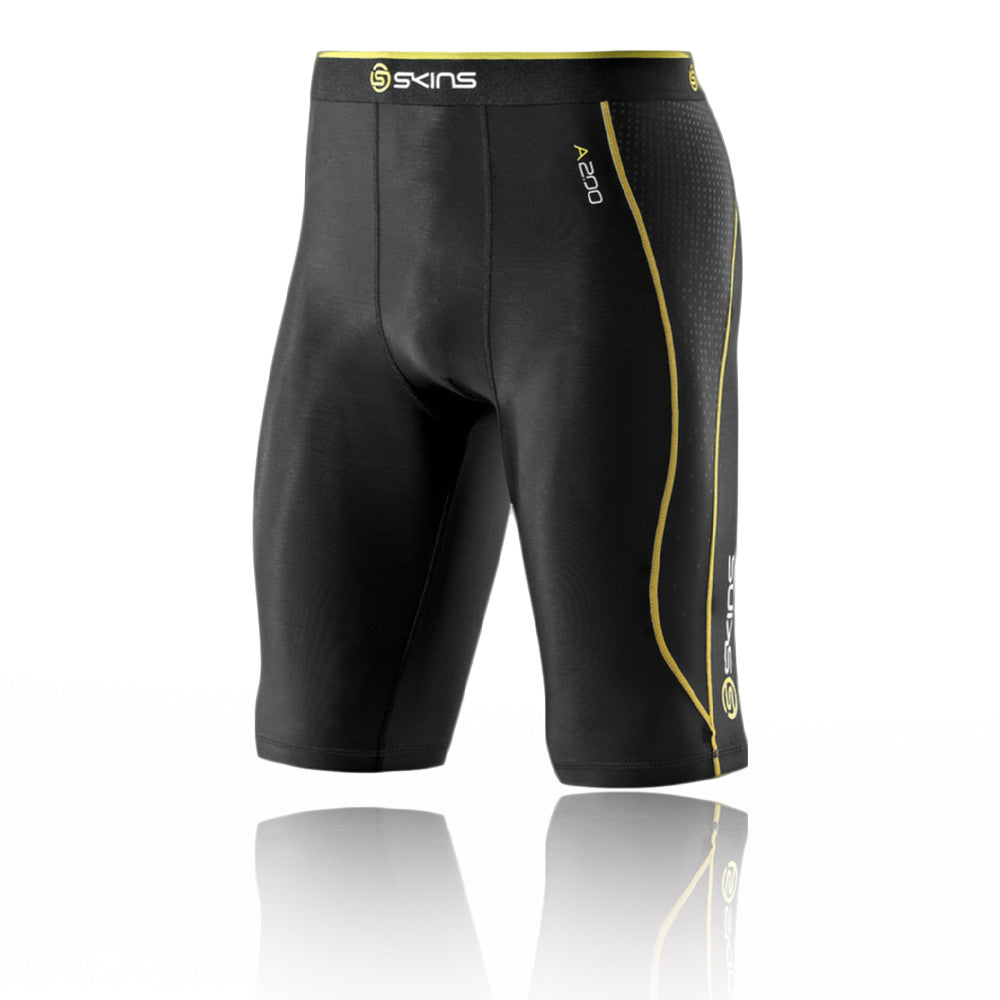 Skins A200 Men's Compression Long Tights, Extra Small, Black/Yellow,  price tracker / tracking,  price history charts,  price  watches,  price drop alerts