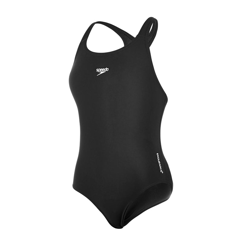 Black Speedo Girls' Endurance Medalist Swimsuit