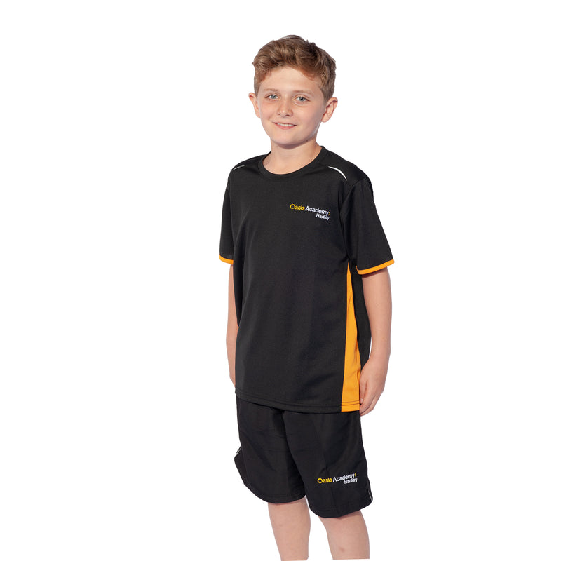 Oasis Academy Hadley Black Unisex PE Shorts