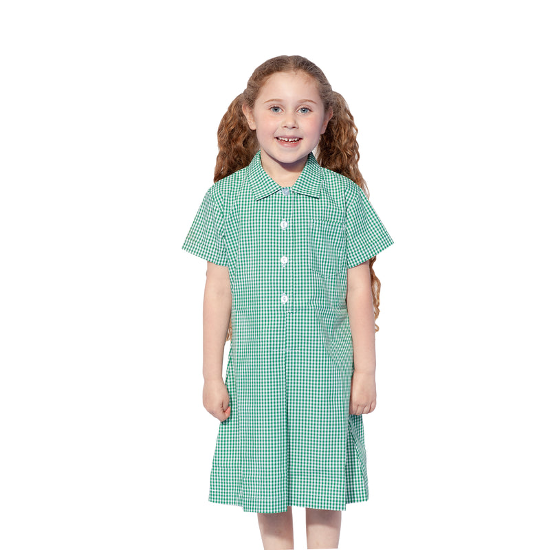 Green Check Summer Dress Green Check Summer Dress