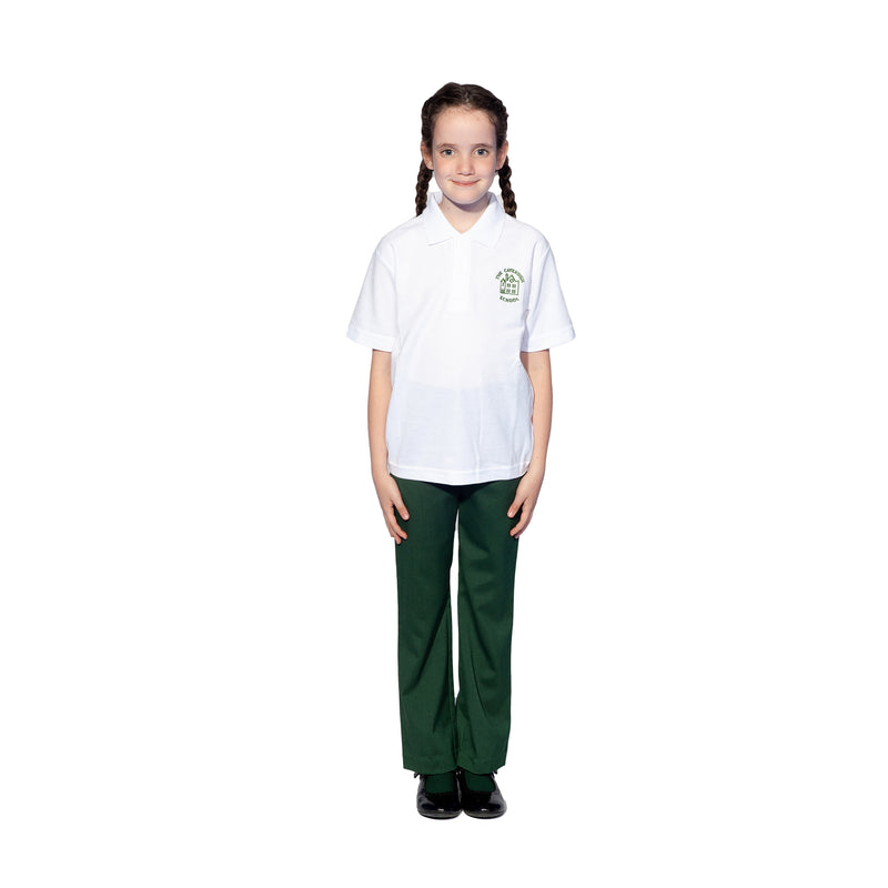 Bottle Green Girls Trousers