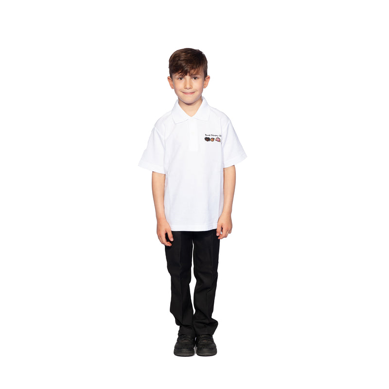 Bowes Primary School White Polo Shirt