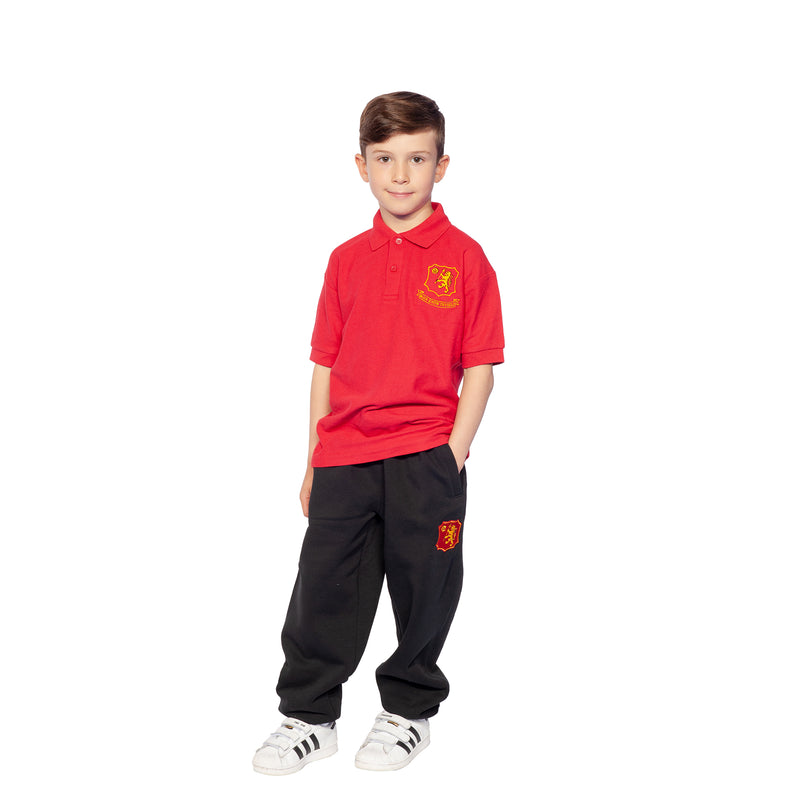 Buckingham Preparatory School Red Polo Shirt