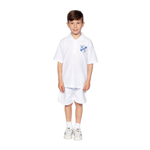 Clifton Lodge White Polo Shirt