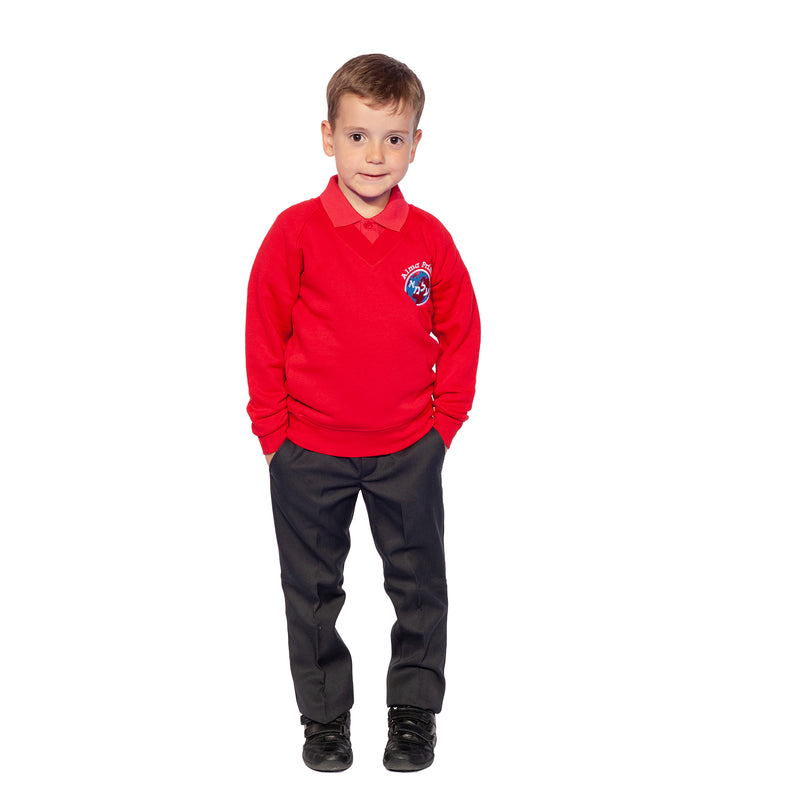 Alma Primary, Whetstone, Vneck Sweatshirt