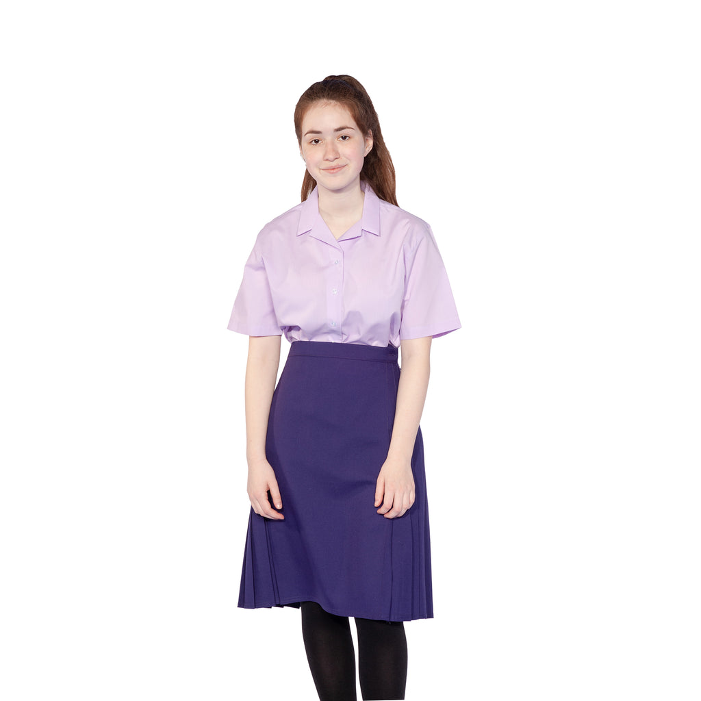 Dark Lilac Short Sleeve Twin Pack Blouse