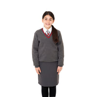 Grey Straight Skirt