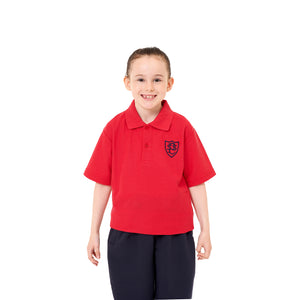 St Paul's C of E Primary School Red PE Polo Shirt