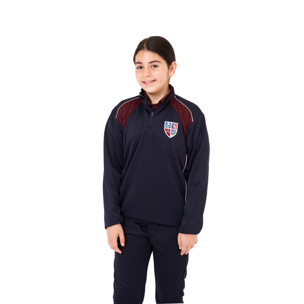 Mill Hill County High School 1/4 Zip Tracksuit Top