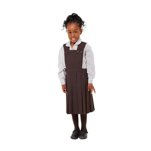 Brown Bib front Pinafore