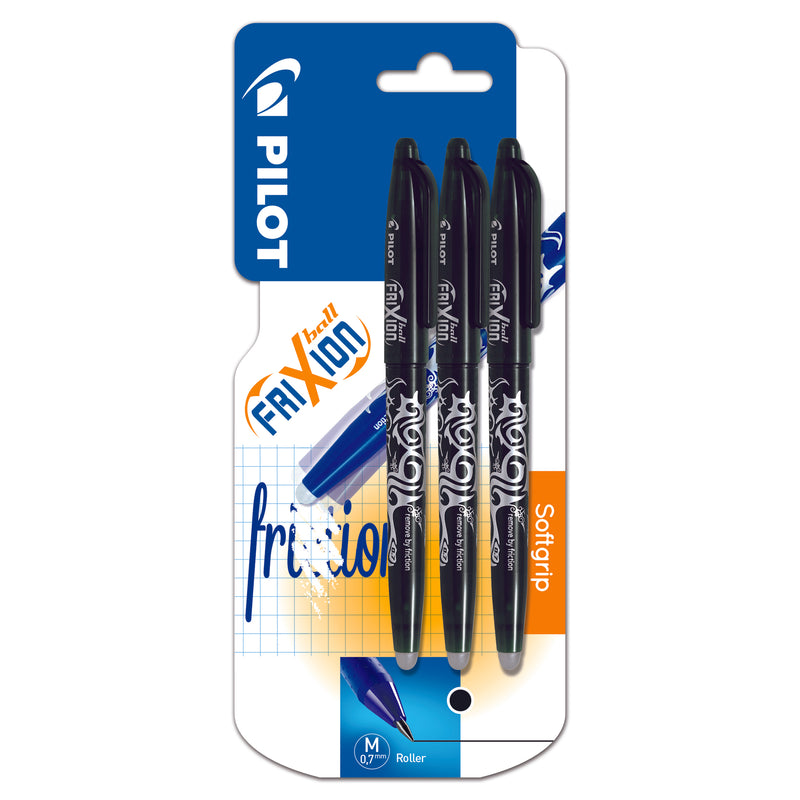 Pilot Frixion Ball Pen - Set2Go - 3 pens - Black x 3