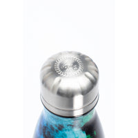 Hype Blue & Green Chalk Dust Metal Water Bottle - 500ml