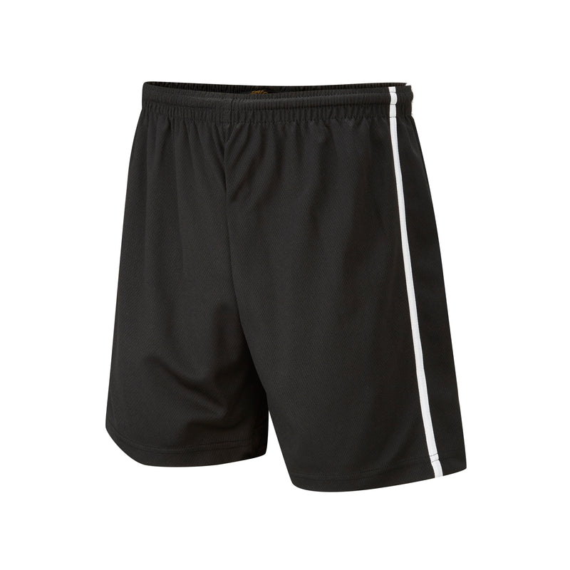 Black/White Panelled Shorts