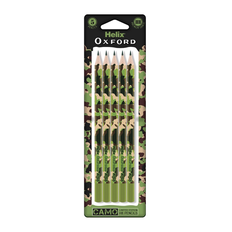 Oxford Camo Pencils 5 pack
