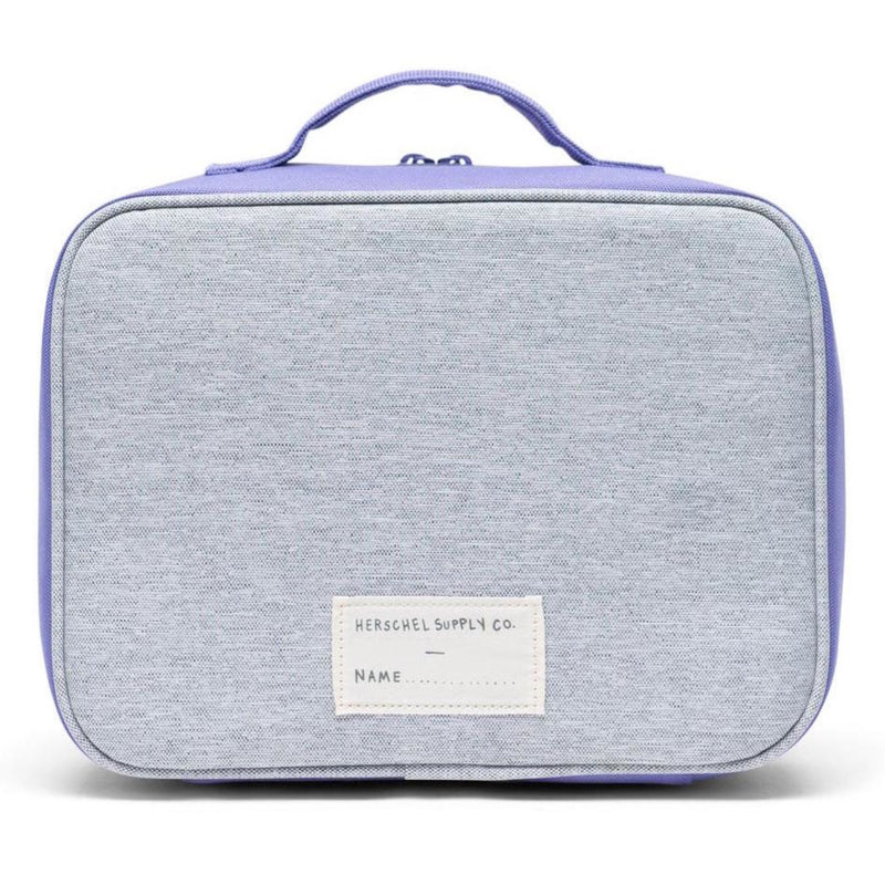 Light Grey Crosshatch/Raspberry Pop Quiz Lunch Bag